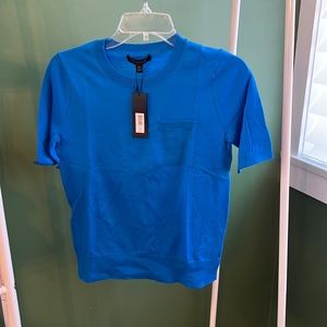 New w tags, stunning bright blue merino wool top. Super soft!